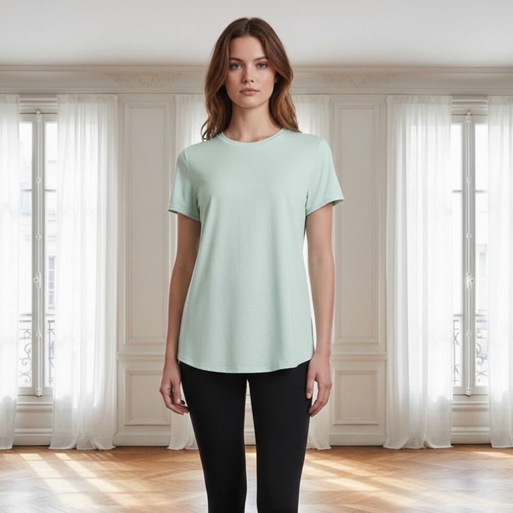 Athleta Light Green Wrap Back Top Medium